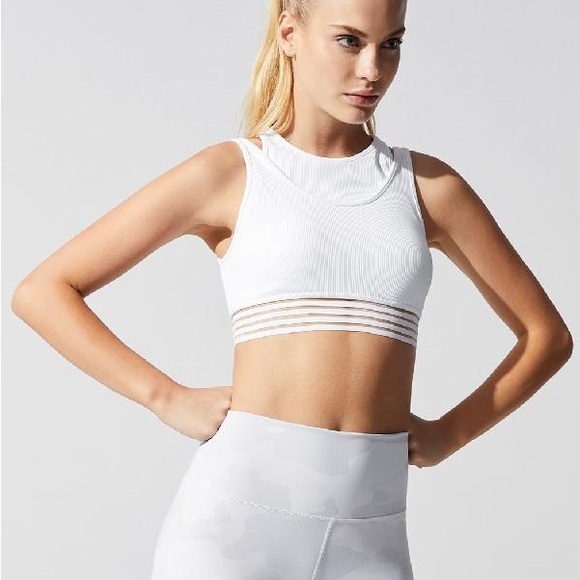 ALO Yoga Other - NWOT Alo Yoga Gaze Layered Bra In White Size XS
